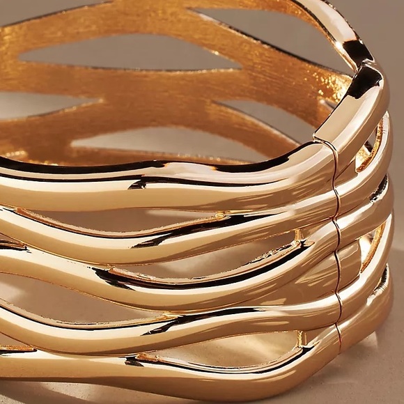 Anthropologie Honeycomb Bangle Bracelet - Picture 6 of 8